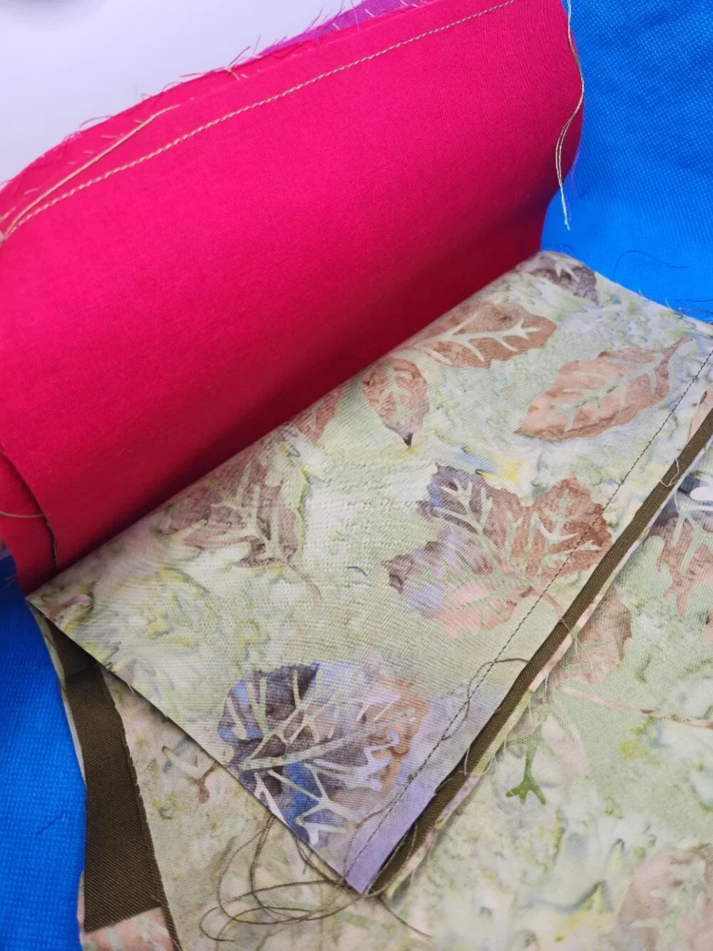 Lot 107 Fabric Pieces Batik and  Solid Assorted Colors Patterns Size